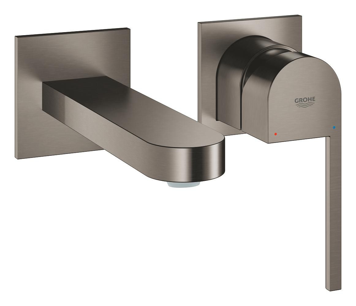 "Mitigeur monocommande 2 trous lavabo taille M GROHE Plus Hard Graphite brossé Réf. 29303AL3"