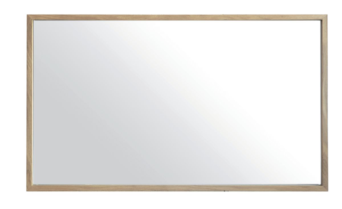 Miroir à bords fins Chêne - longueur 50 cm - hauteur 65 cm   Réf. 5.00.121