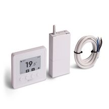 Thermostat d'ambiance radio pour chaudière, pompe à chaleur (réversible ou non) et vannes, permettant d'activer ou de désactiver la gestion automatique des occultants avec Tywell Pro Réf. 6702005