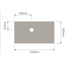 Support pour sol de douche à l'italienne Tuff Form 1500 x 820 x 22 mm Réf. 21036