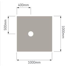 Support pour sol de douche à l'italienne Tuff Form 1000 x 1000 x 22 mm Réf. 21008