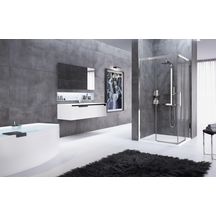 Paroi de douche verre 90 cm gauche Réf. ROSEA88LS-1K