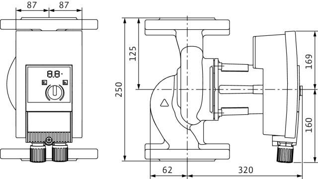 Circulateur collectif chauffage haut rendement Yonos Maxo 40 / 0,5 - 16 Réf. 2120648