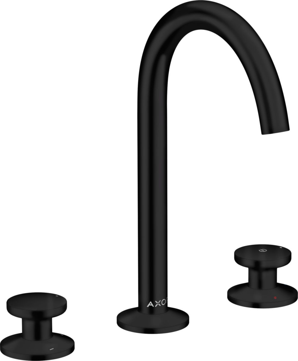 AXOR One Mitigeur de lavabo 3 trous 170, bonde Push-Open, Noir mat