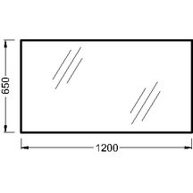 Miroir simple L 120 cm réf. EB1085-NF