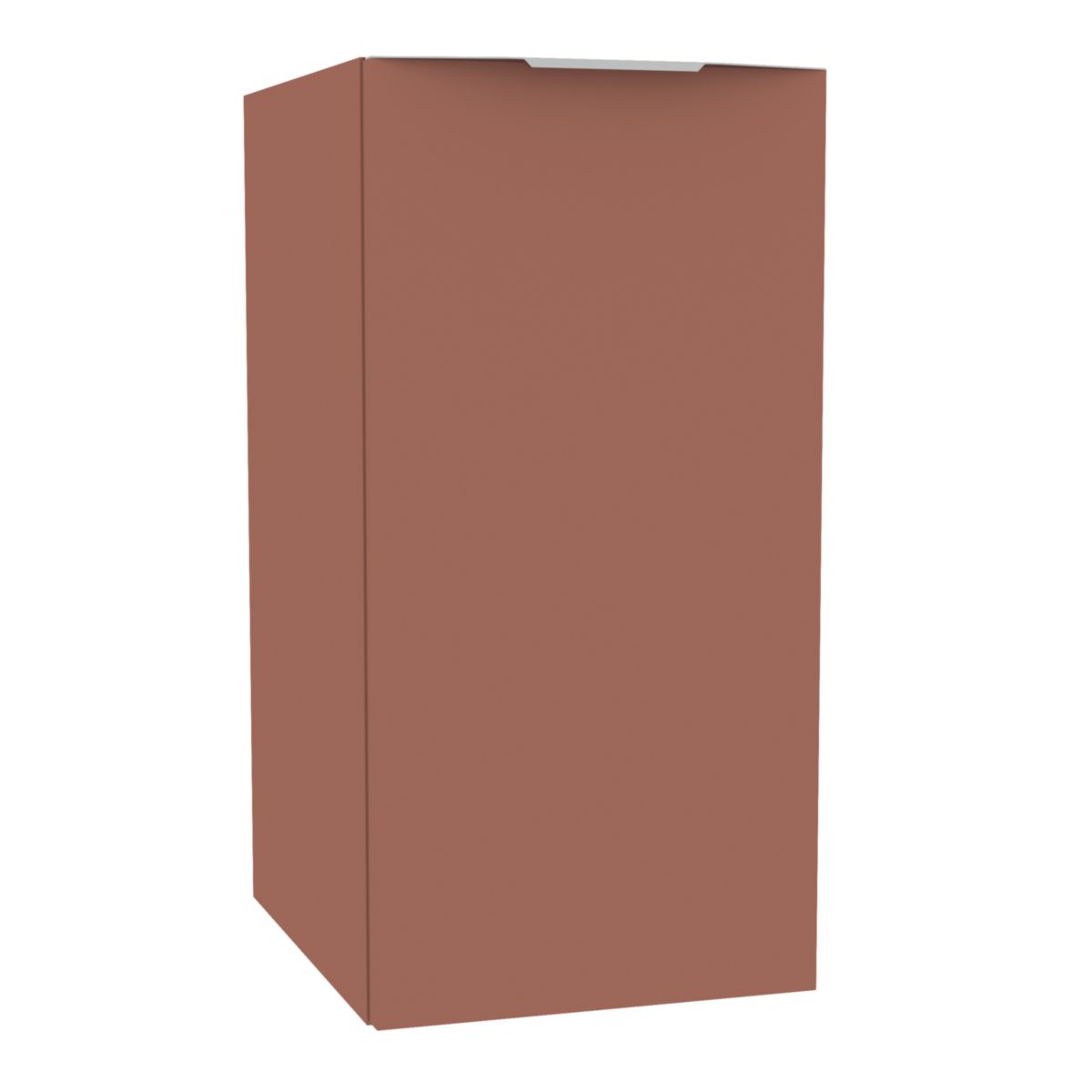 Module sous vasque Alterna Plénitude partie gauche longueur 30cm 1 porte pour meuble 2 tiroirs profondeur 38cm Terracotta