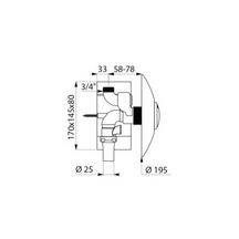 Robinet temporisé Tempoflux 2 encastré simple touche réf. 762901