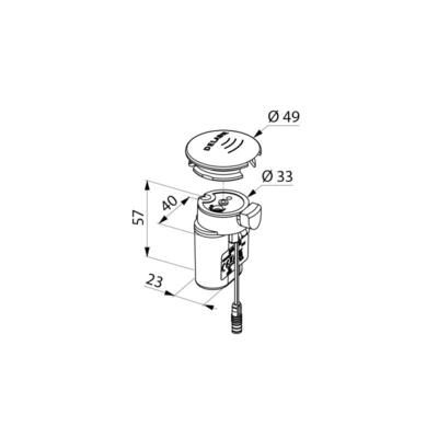 Module électronique à pile intégrée pour urinoir réf. 479446