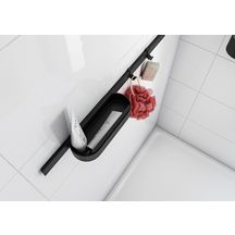 hansgrohe WallStoris Ensemble d'accessoires pour la douche, Noir mat