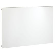 Radiateur eau chaude Acova Altima  horizontal, face lisse, avec ailettes, puissance 1246W (dT50), hauteur 453 mm, largeur 1613 mm, 6 éléments, raccordement spécial 6 orifices avec pastillage adaptable, blanc RAL 9016 Réf. VLM-045-160