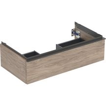 Meuble sous lavabo 90 cm Geberit iCon 1 tiroir Noyer Carya