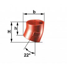 Coude 22° fonte SMU S diamètre 250mm Réf. 157071 PAM