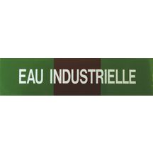 Etiquette eau industrielle 200 x 50 x 10 mm paquet de 5 pièces réf. 215497