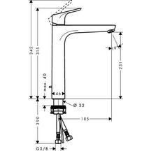 Mitigeur de lavabo Focus 230 avec tirette et vidage Réf. 31531000