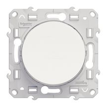 Odace poussoir blanc 10a vis s520206