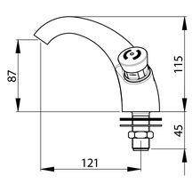 Robinet de lavabo PRESTO 600s réf. 24012