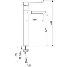 Mitigeur à bec BIOCLIP jetable L 124 H 300 réf. 2871T3