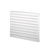 Radiateur eau chaude Acova Fassane horizontal double, puissance 1813W (dT50), hauteur 740 mm, largeur 1400 mm, 10 éléments, raccordement latéral de même côté, appareil réversible gauche/droite, Blanc RAL 9016 Réf. VXD-074-140