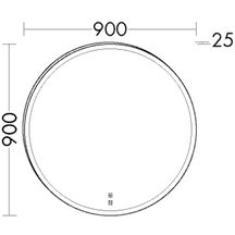 Miroir LED SANA L90 cm Réf. SIJN090