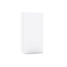 Niche haute Alterna Plénitude 1 porte 1 tablette hauteur 60cm largeur 30cm profondeur 20cm Blanc brillant version gauche