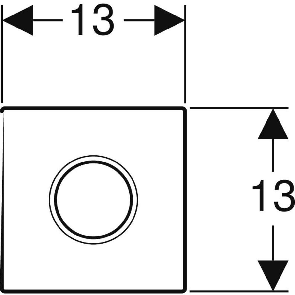 Déclenchement HyTronic infrarouge encastré, métallique, sigma01, pile blanc Réf 116031115