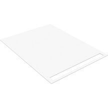 Revêtement prêt à poser pour receveur wedi Fundo, Fundo Top Riolito Neo excentré blanc 1200x900mm réf. 072020100