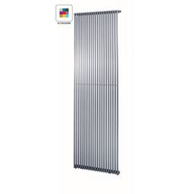 Radiateur eau chaude Acova Kéva  vertical simple, puissance 1440W (dT50), hauteur 2200 mm, largeur 563 mm, 17 éléments, raccordement excentré par le bas, Aller/Retour réversible, appareil réversible Haut/Bas, couleur Réf. HK-220-055C