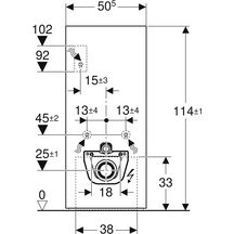 Panneau sanitaire Monolith Plus pour WC suspendu, 114 cm, habillage frontale Ref : 131.231.00.7