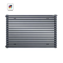 Radiateur eau chaude Acova Kéva  horizontal simple, puissance 519W (dT50), hauteur 299 mm, largeur 1400 mm, 9 éléments, raccordement latéral de même côté, appareil réversible gauche/droite, couleur Réf. VK-028-140C