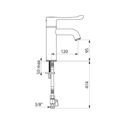 Mitigeur séquentiel thermostatique BIOCLIP de lavabo réf. H9605