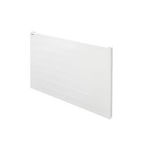 Radiateur eau chaude Acova Planea horizontal simple, puissance 468W (dT50), hauteur 560 mm, largeur 800 mm, 8 éléments, raccordement latéral de même côté, appareil réversible gauche/droite, Blanc RAL 9016 Réf. PLV-056-080