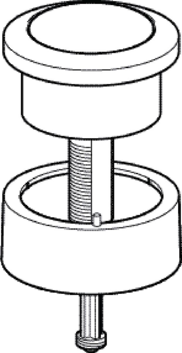 Bouton chromé pour Impuls590 réf. 241.820.21.1