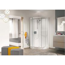 Cabine de douche Kineprime 90r pivotant bas transparent mécanique réf. CA5609MTN