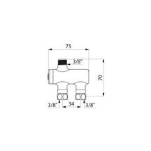 Régulateur thermostatique d'eau chaude Premix nano chromé D 12 x 17 réf. 732016