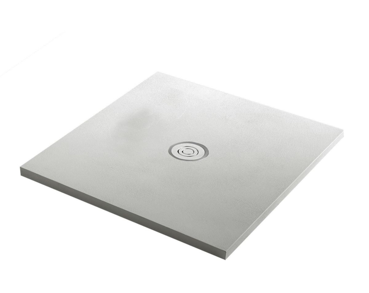 Receveur de douche plat FOCUS blanco 100x100cm béton marfil Réf. 53017895