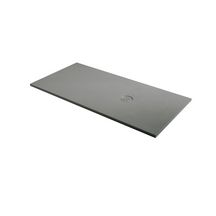 Receveur de douche plat FOCUS inox 100x140cm béton cemento Réf. 53014475