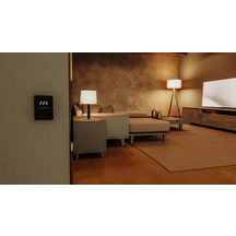 Thermostat d'ambiance digital sans fil noir ALTECH