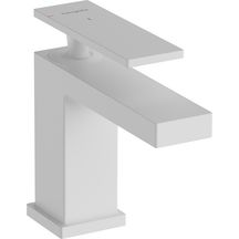 Mitigeur lavabo 80 Tecturis E  CoolStart sans tirette ni vidage Blanc mat Réf. 73001700