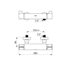 Mitigeur thermostatique Securitherm pour douche réf. H9741S