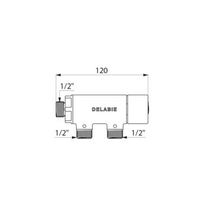 Régulateur thermostatique Premix compact mâle 15 x 21 clapets anti-retour incorporés : réf. 733015