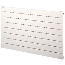 Radiateur eau chaude Acova Fassane horizontal simple, à ailettes, puissance 967W (dT50), hauteur 592 mm, largeur 900 mm, 8 éléments, raccordement latéral de même côté, Blanc RAL 9016 Réf. V8LX-059-090