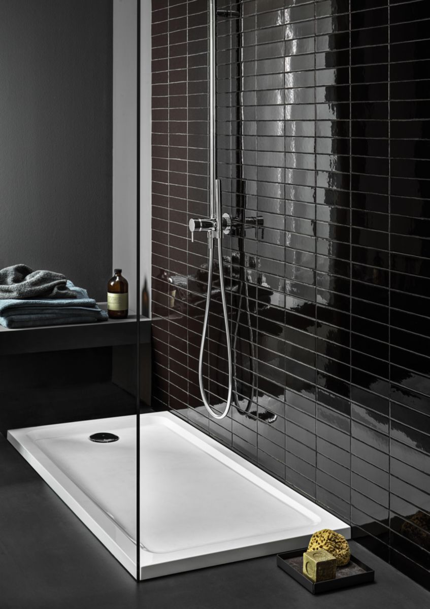 Receveur de douche rectangulaire Melua à poser/à encastrer blanc/mat 160x90x4cm Réf. 00097900777G