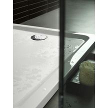 Receveur de douche rectangulaire Melua à poser/à encastrer blanc/mat 160x90x4cm Réf. 00097900777G