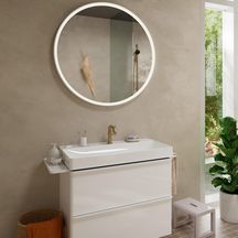 Mitigeur lavabo 110 Tecturis S Fine CoolStart sans tirette ni vidage Bronze brossé Réf. 73321140