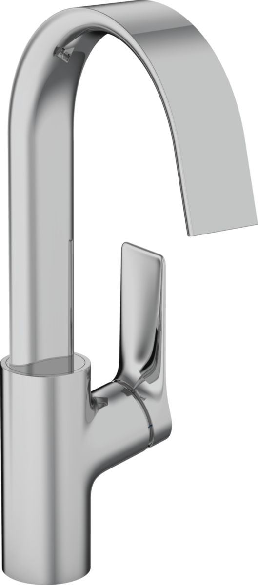 hansgrohe Vivenis Factice Mitigeur de lavabo 210 bec haut avec tirette et vidage, Chrome