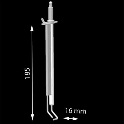 Electrode double HM201 786465/537DZ045