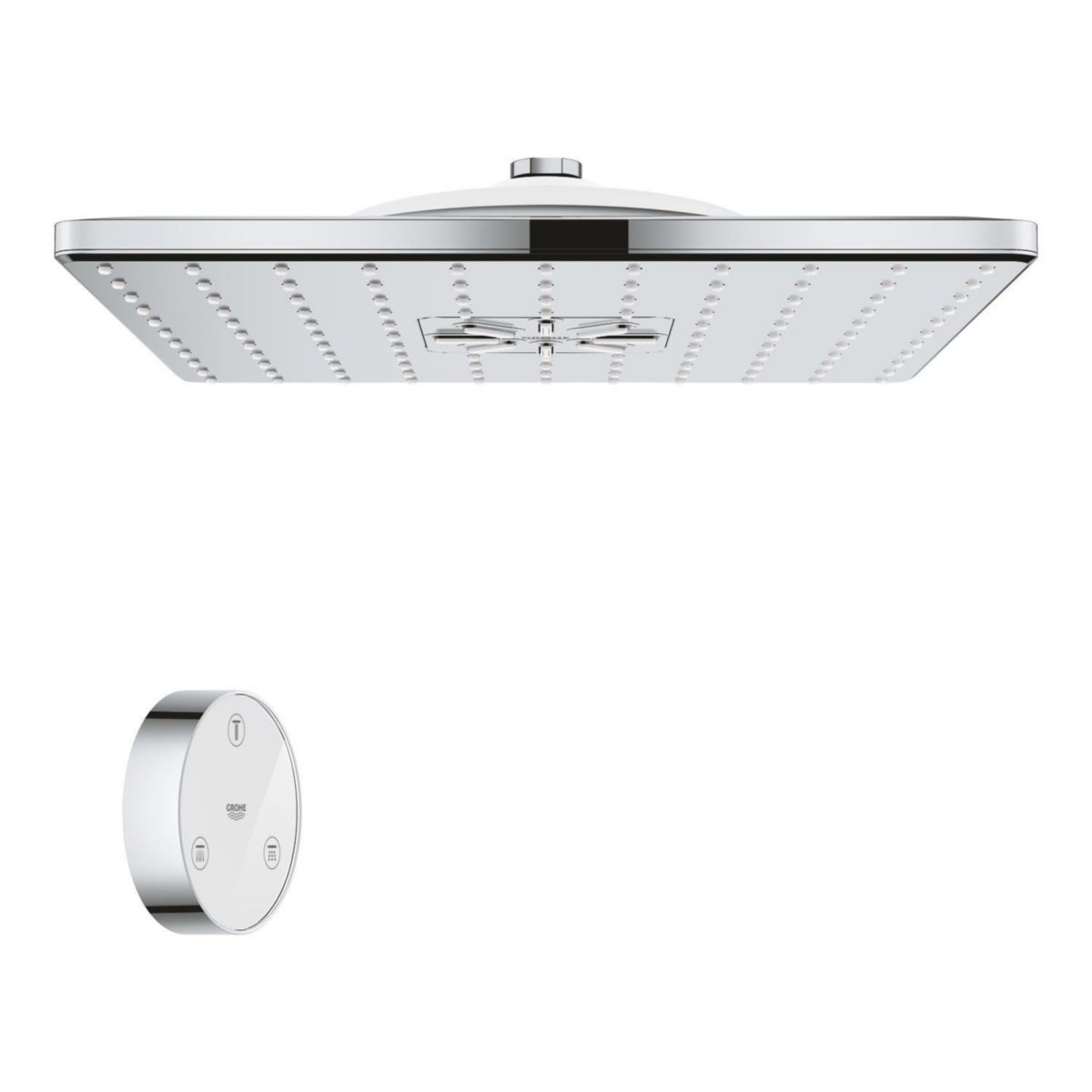 Douche de tête 2 jets Rainshower SmartConnect 310 Cube Chromé 26643000