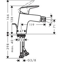 Mitigeur bidet HG Logis 70 réf. 71204000