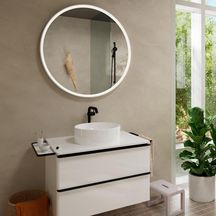 Mitigeur lavabo 240 Tecturis S Fine CoolStart sans vidage Noir mat Réf. 73372670