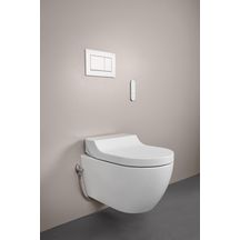 Pack WC lavant dit japonais suspendu  AquaClean TUMA Comfort sans bride Verre blanc Réf. 146.290.SI.1